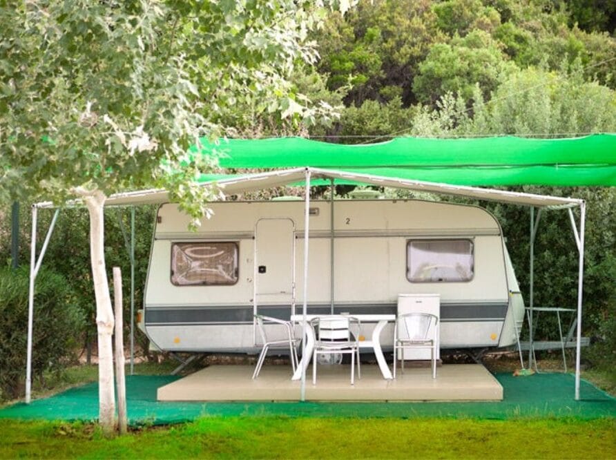 standard rental caravan camping Armenistis seaside campsites greece