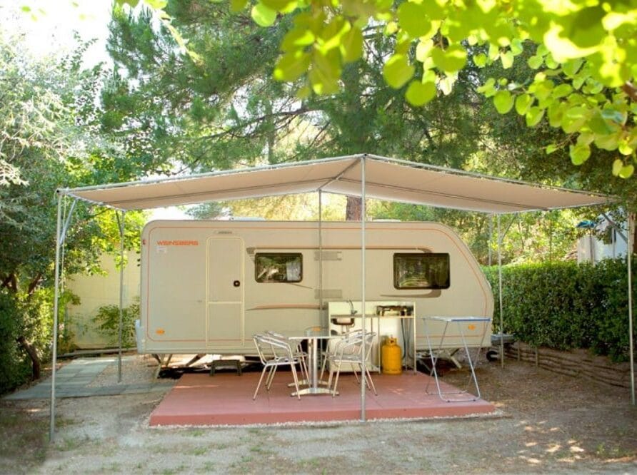 standard rental caravan prices camping Armenistis beach campsites